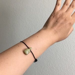 🖤Jade turtle charm bracelet